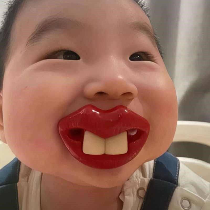搞笑奶嘴婴儿安抚宝宝硅胶个性恶搞牙齿婴幼儿搞怪整蛊趣味玩具