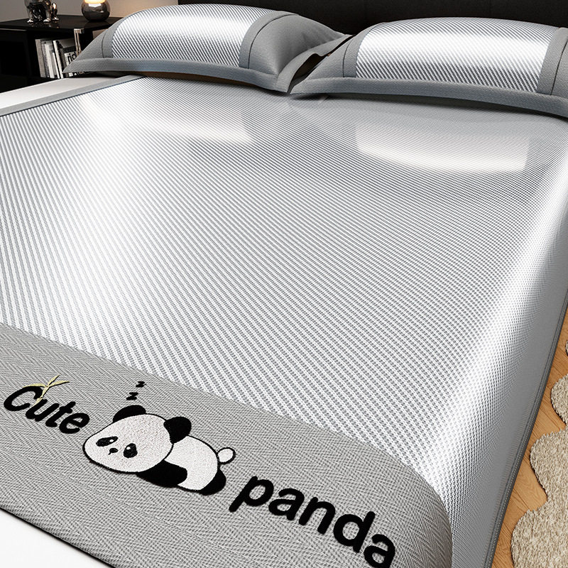 a类抗菌冰丝凉席三件套家用可水洗空调席2025夏季单人折叠软席子