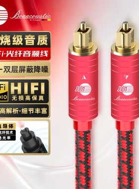 JIB德国蟒蛇hifi发烧级spdif数字光纤信号音频线高聚光optical声卡cd机电视接回音壁功放解码器连接线RB101