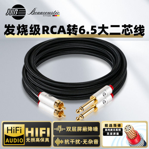 JIB德国蟒蛇大二芯转RCA音频线