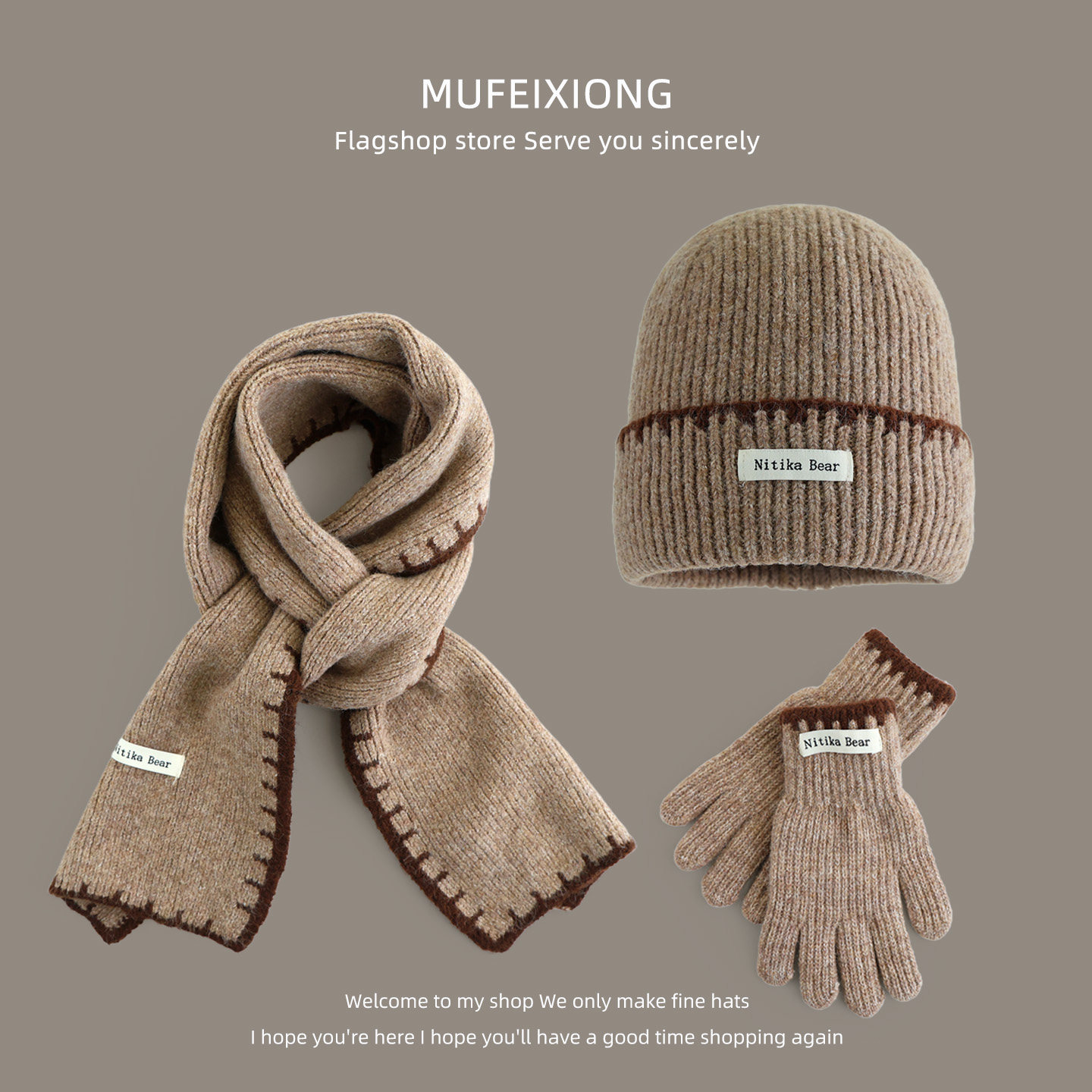 韩版秋冬儿童帽子围巾手套三件套薄款宝宝毛线帽围脖男女童套头帽,童装/婴儿装/亲子装,多件套 帽子、围巾、手套等组合,淘宝优惠券,粉丝福利购,淘宝优惠卷