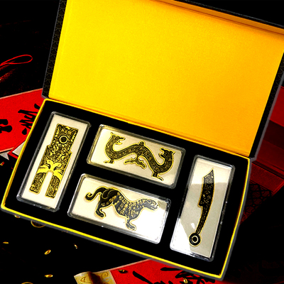 青铜古币西安文创旅游纪念品仿古钱战国刀币套装工艺品博物馆礼物