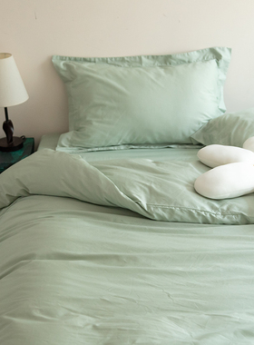 A类60S新疆长绒棉四件套丝光纯棉全棉床笠被套床单人床上用品三件