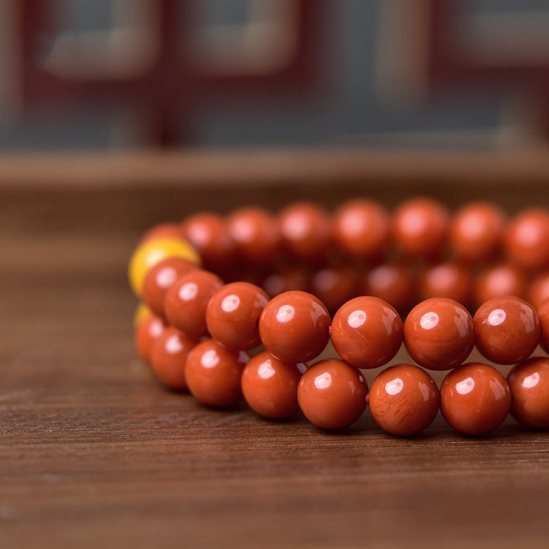 南红手串女男川料南红散珠蜜蜡单珠配饰绿松石珠子南红玛瑙手链