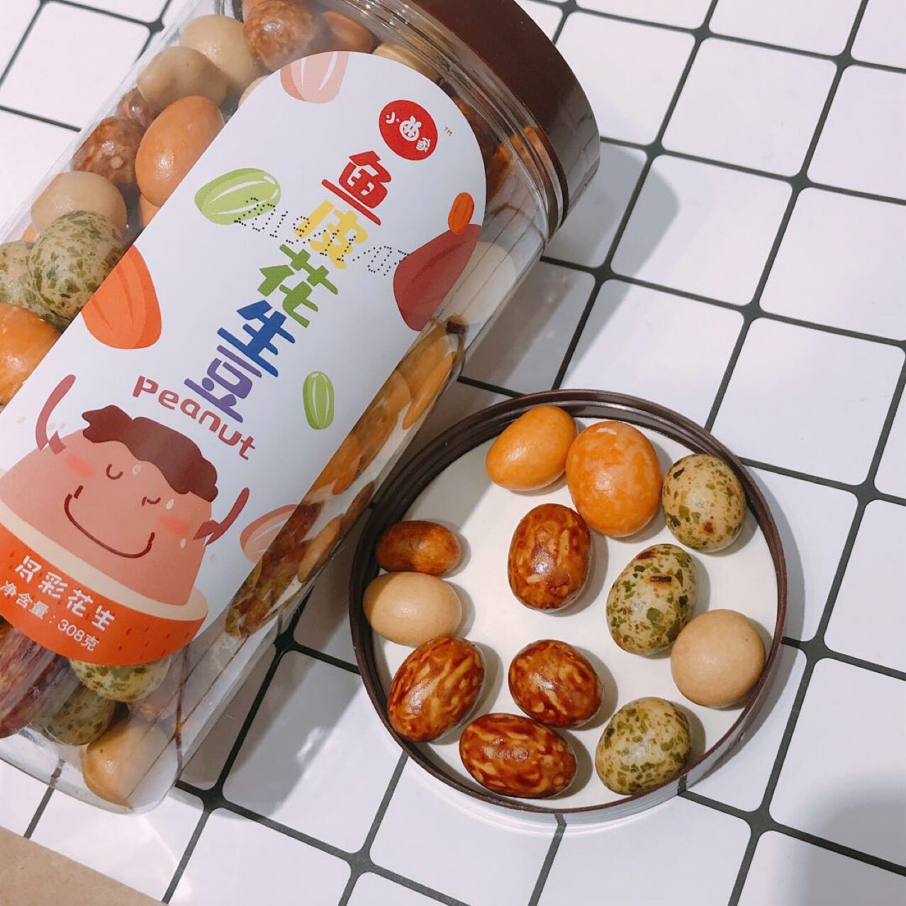 小曲家酱香鱼皮罐装花生豆