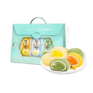 阿婆家的日式大福麻薯元宵汤圆礼盒芒果抹茶蛋奶味初夏半雪零食品