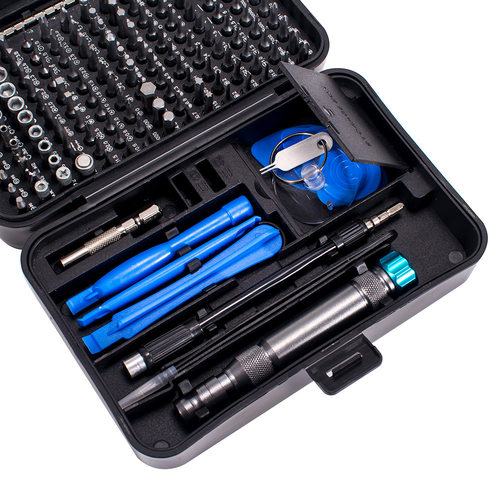 WEEKS手机电讯维修螺丝批工具 多用170合1S2钢铝制手柄螺丝刀套装