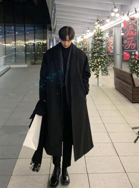 中长款呢子大衣毛呢风衣