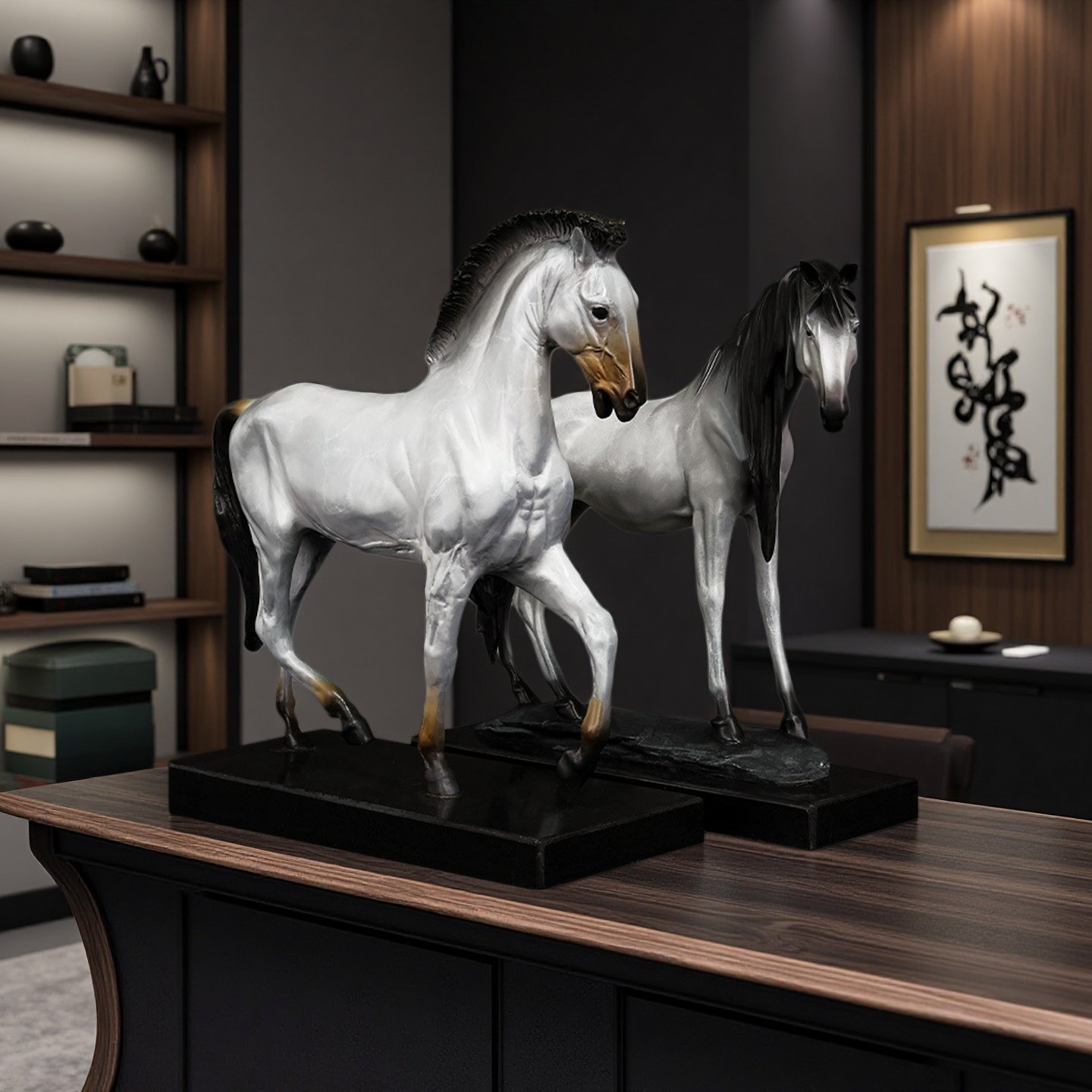 高档铜摆件马年高级感轻奢室内客厅办公室桌面摆设入户玄关电视柜,家居饰品,桌面摆件,淘宝优惠券,粉丝福利购,淘宝优惠卷