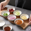9.9元 6只陶瓷味碟家用调料酱料碟小菜碟小号酱油醋碟圆形小吃碟子