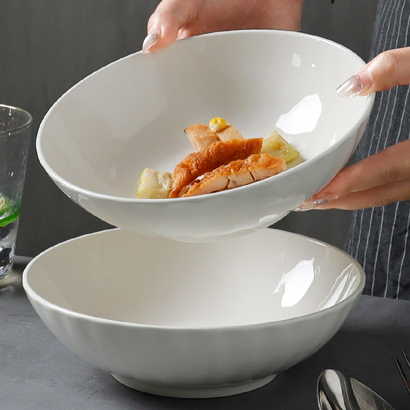 盘子菜盘家用简约陶瓷2026新款菜碟子釉下彩竖纹炒装菜碟子餐盘,餐饮具,盘,淘宝优惠券,粉丝福利购,淘宝优惠卷