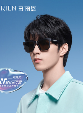 海俪恩墨镜男潮高级感复古茶色