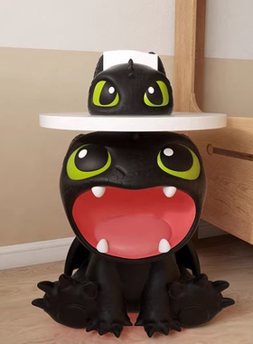 驯龙高手无牙仔动漫造型边几卡通风摆件乔迁之喜玄关前台开业装饰