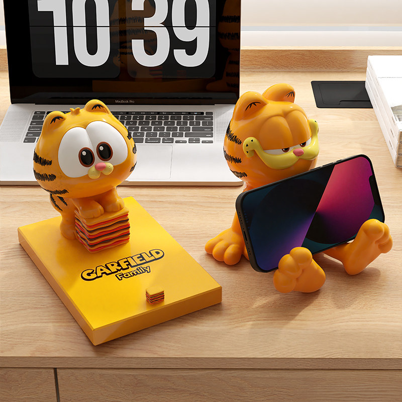 加菲猫家族卡通新款创意多功能小众手机平板支架宿舍学生桌面学习,家居饰品,桌面摆件,淘宝优惠券,粉丝福利购,淘宝优惠卷