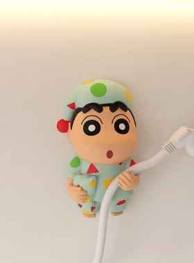 多巴胺学生宿舍创意卡通蜡笔小新睡衣系列壁饰挂钩2025新款推荐