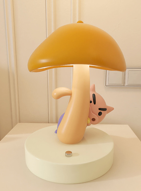 肥嘟嘟左卫门台灯客厅房间卧室床头小夜灯送闺蜜女朋友生日的礼物