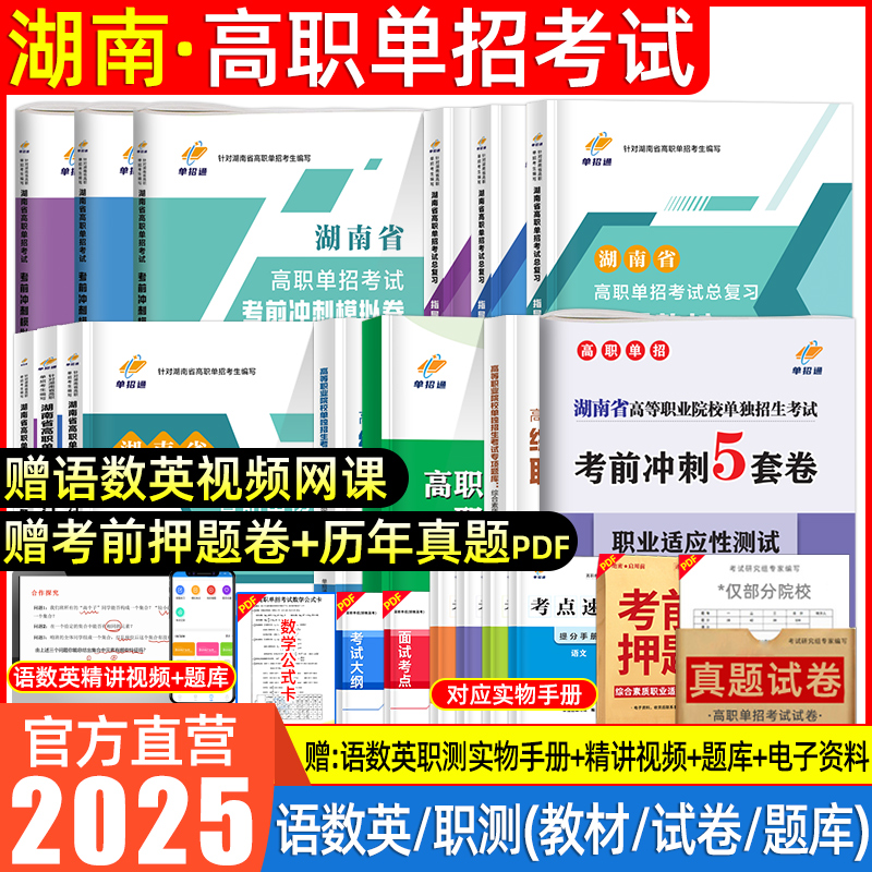 2025湖南高职单招语数英职业技能
