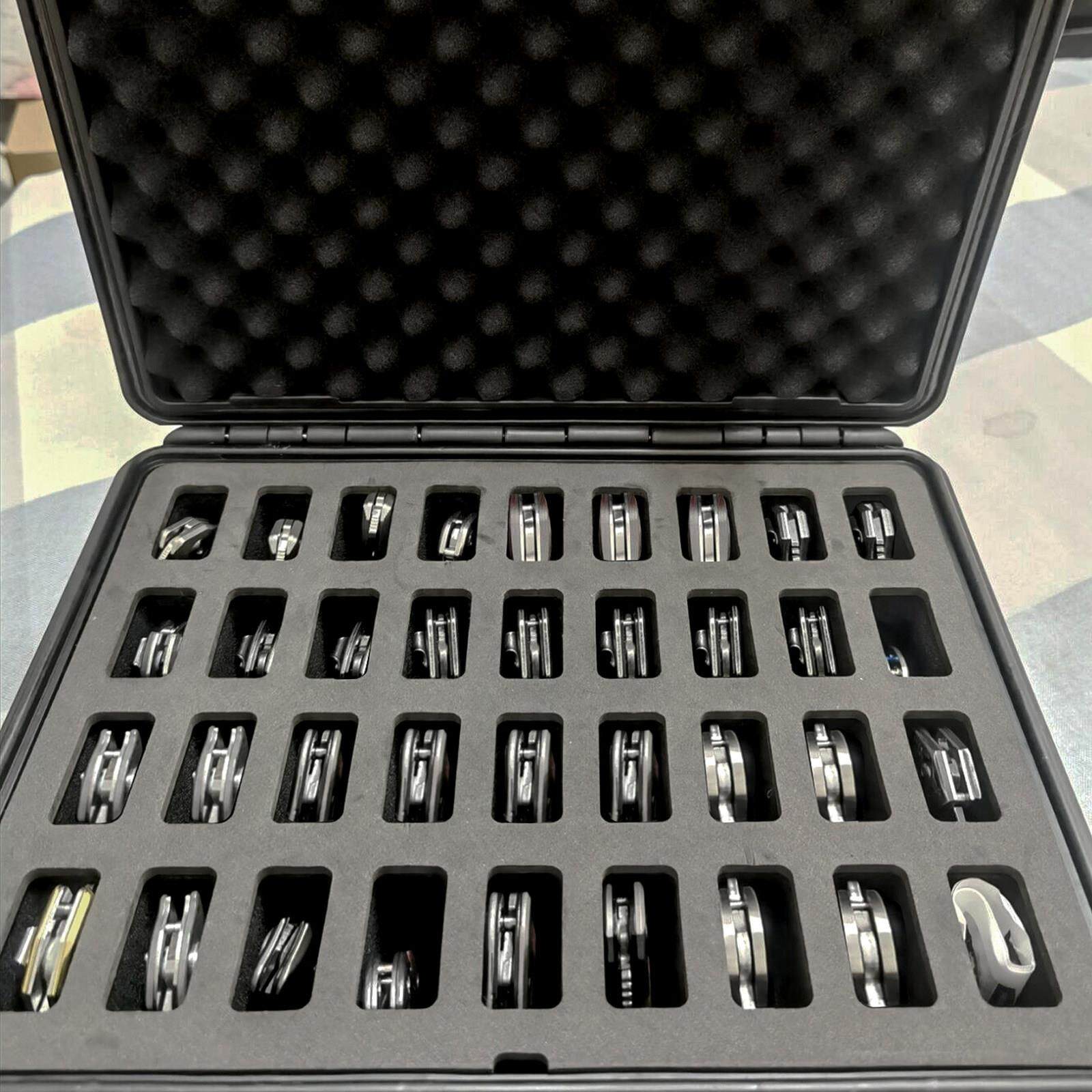 加厚折刀收纳箱EDC手提工具箱镜头防潮箱仪器设备箱可定制海绵箱