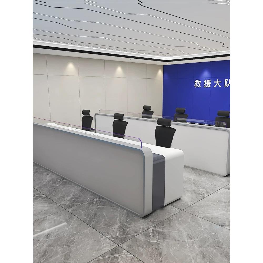 烤漆监控台安防部队平台控制台电网操作台调度指挥中控操作台桌椅