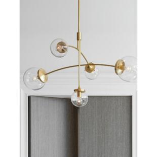 全铜客厅北欧玻璃球吊灯魔豆灯餐厅分子卧室灯极简主义意大利服装