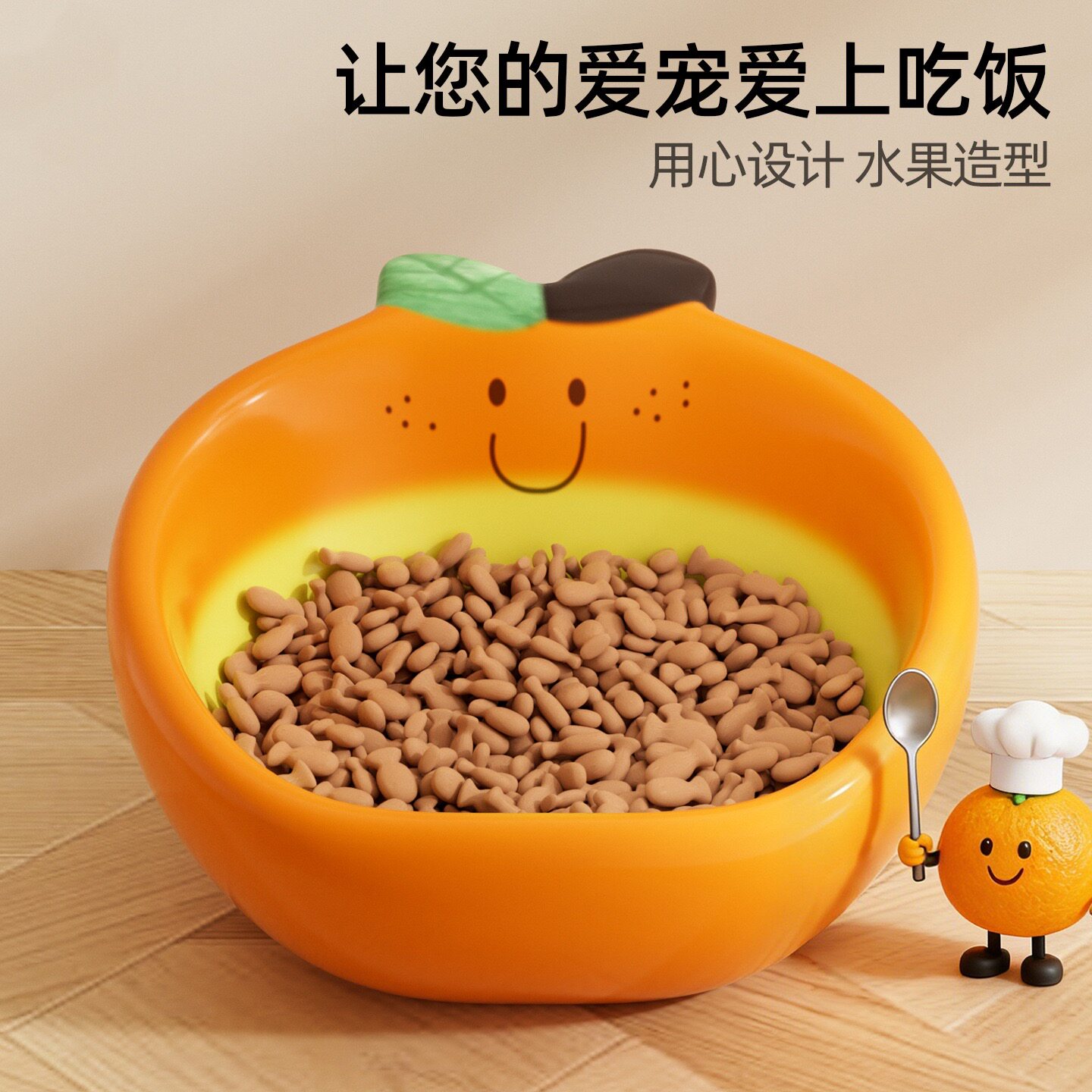 宠物碗猫碗水果陶瓷碗防打翻猫碗饮水食盆狗碗不黑下巴猫咪宠物碗