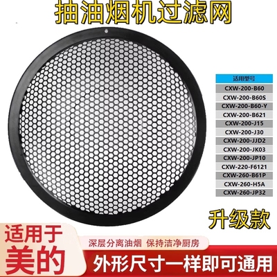 原装美的抽油烟机过滤网CXW200J30/TJ9011内网圆形隔油网通用配件