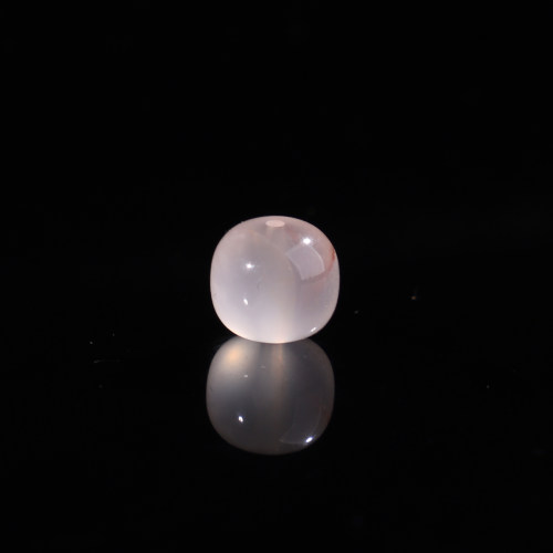 天然南红冰飘老型珠直径8.6mm