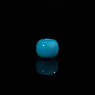 原矿天然绿松石老型珠高瓷GL142