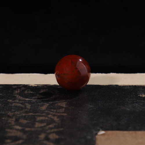 毕业级凉山南红玛瑙单珠9.6mm
