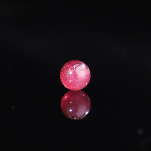 天然红色碧玺散珠子7.8mm串珠