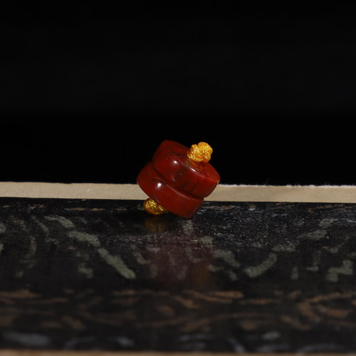 火焰纹南红玛瑙直径8mm隔片隔珠