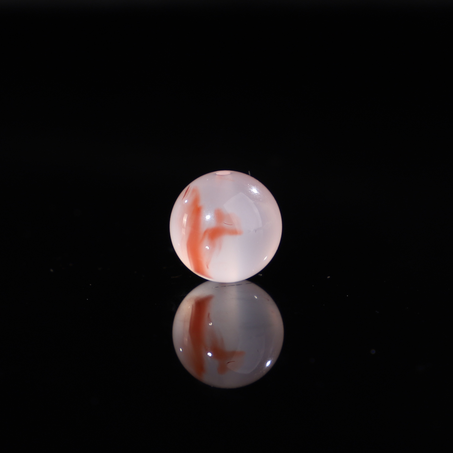 南红玛瑙冰飘散珠荔枝冻10.3mm