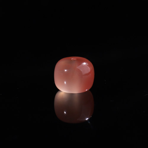 天然南红冰飘老型珠直径10mm