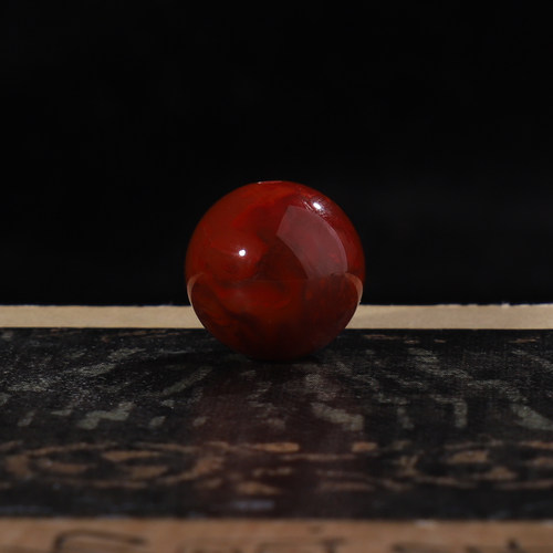 南红玛瑙圆珠火焰纹直径11.8mm