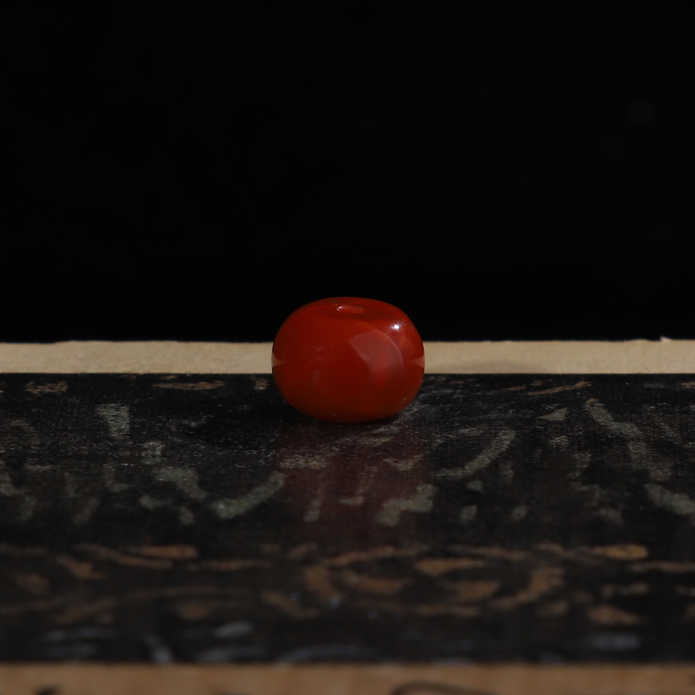 毕业级南红玛瑙老型珠瓦西柿子红