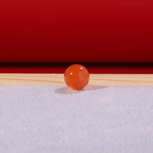 原矿冰红玛瑙散珠6mm圆珠保山