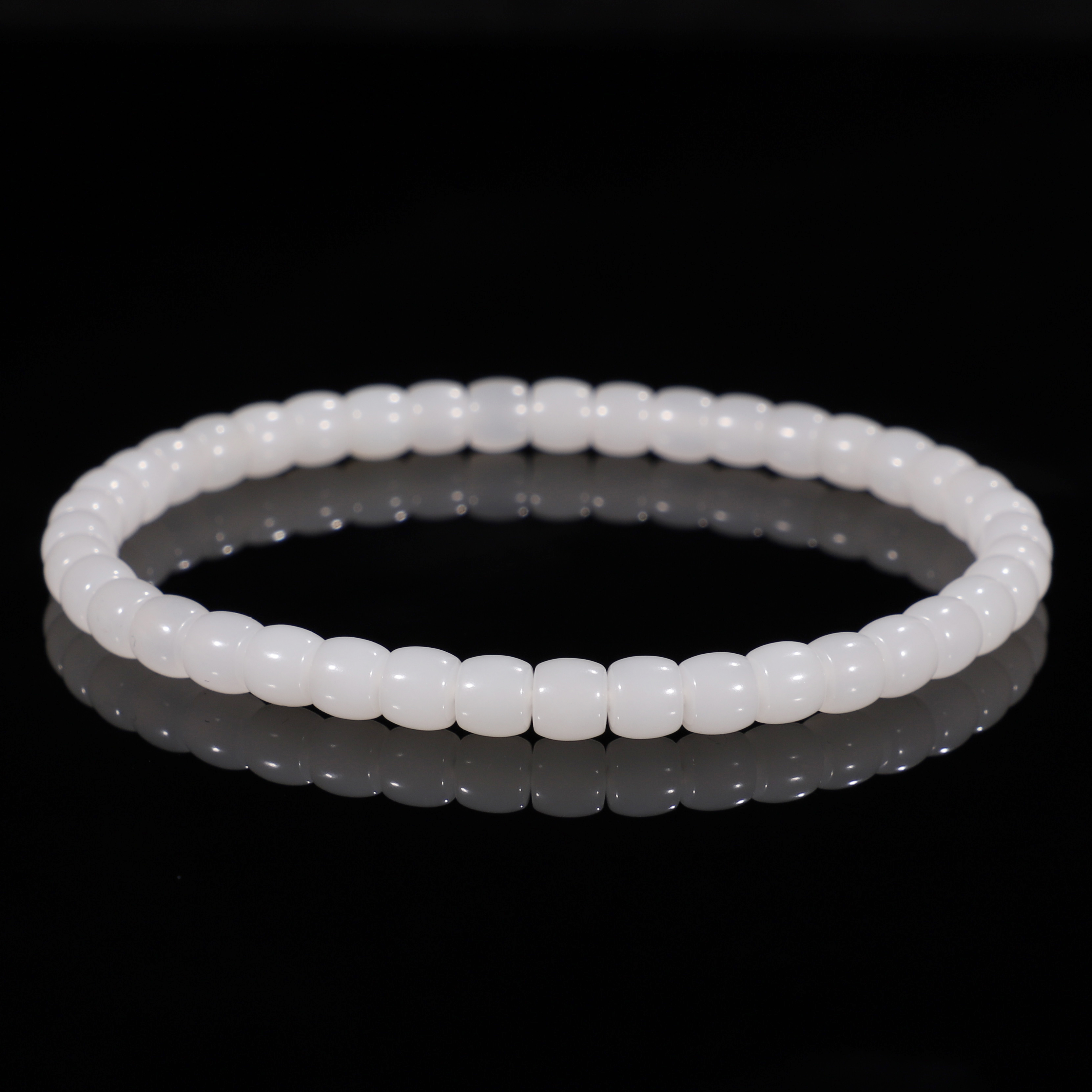 手串95于田料羊脂白玉WF87号