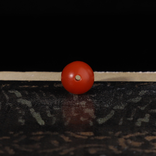 毕业款级保山南红转运珠单珠8mm真实滴水洞料子圆珠132号一物一图