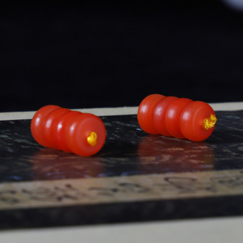 纯天然保山南红玛瑙隔珠隔片