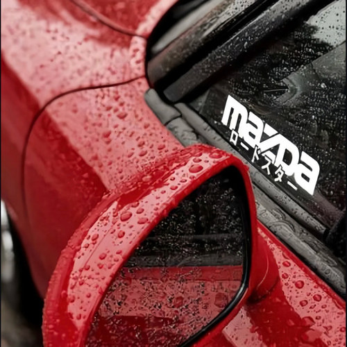 MAZDA通用JDM个性三角窗车贴户外贴纸马自达昂克塞拉车身装饰贴