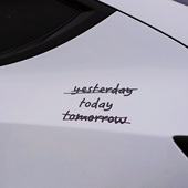 Yersterday today tomorrow活在当下享受今天汽车贴纸创意涂鸦