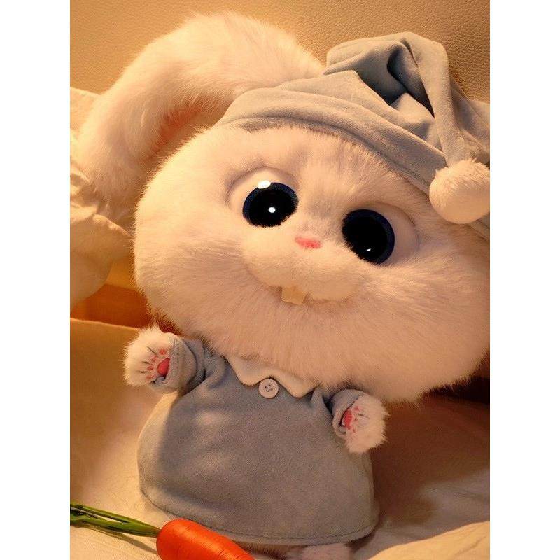 小兔子长耳朵睡衣兔子玩偶毛绒玩具兔老大胡萝卜公仔女生生日礼物