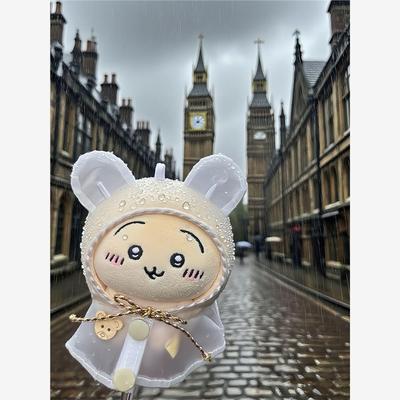 10cm雨衣斗篷娃衣动物海