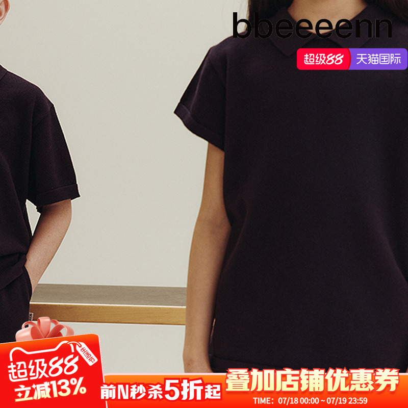 bbeeeenn娃娃领短袖T恤舒适透气