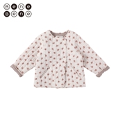 婴儿花朵图案棉衣男女童绗缝夹克 新款 benebene韩国童装 秋冬季