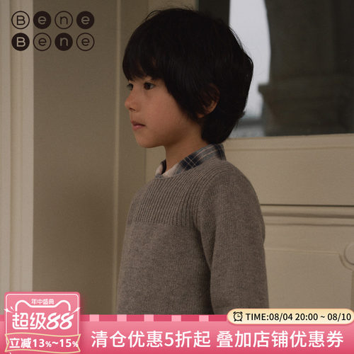 羊绒针织衫BeneBene男韩国23秋季
