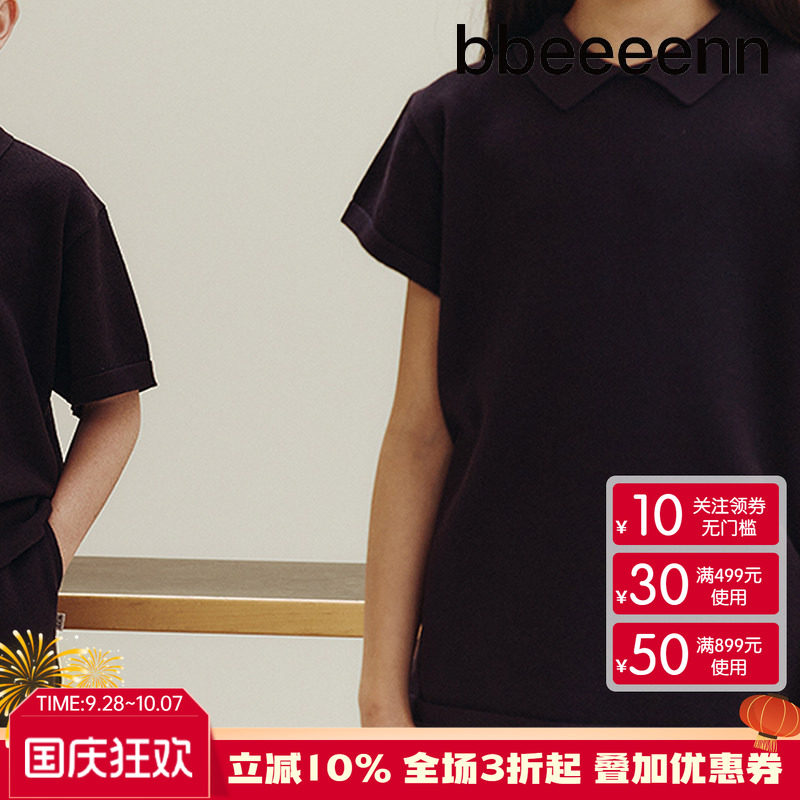 bbeeeenn娃娃领短袖T恤舒适透气