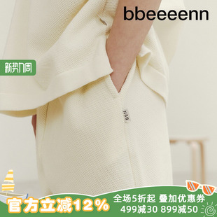 男童女童休闲五分裤 bbeeeenn韩国童装 针织短裤 儿童薄款 夏季