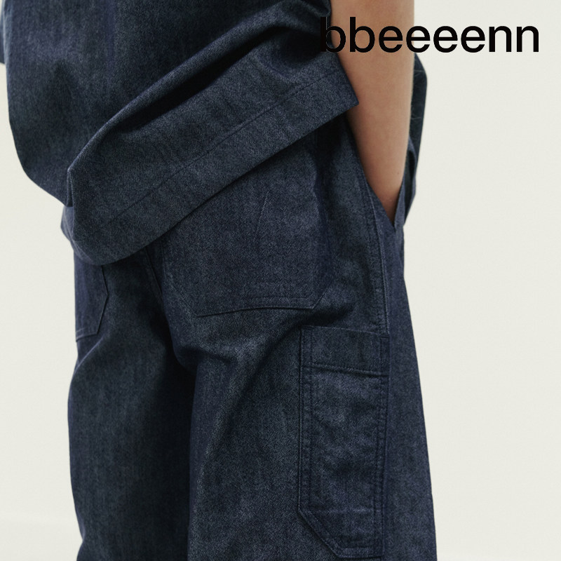 bbeeeenn短裤牛仔裤短裤宽松舒适