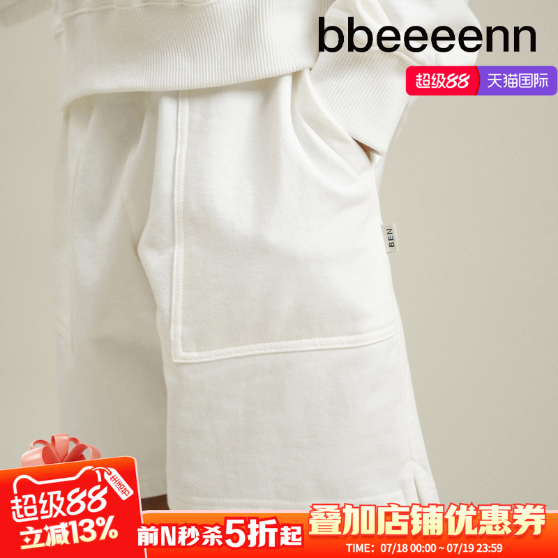 bbeeeenn纯棉针织短裤春夏新款